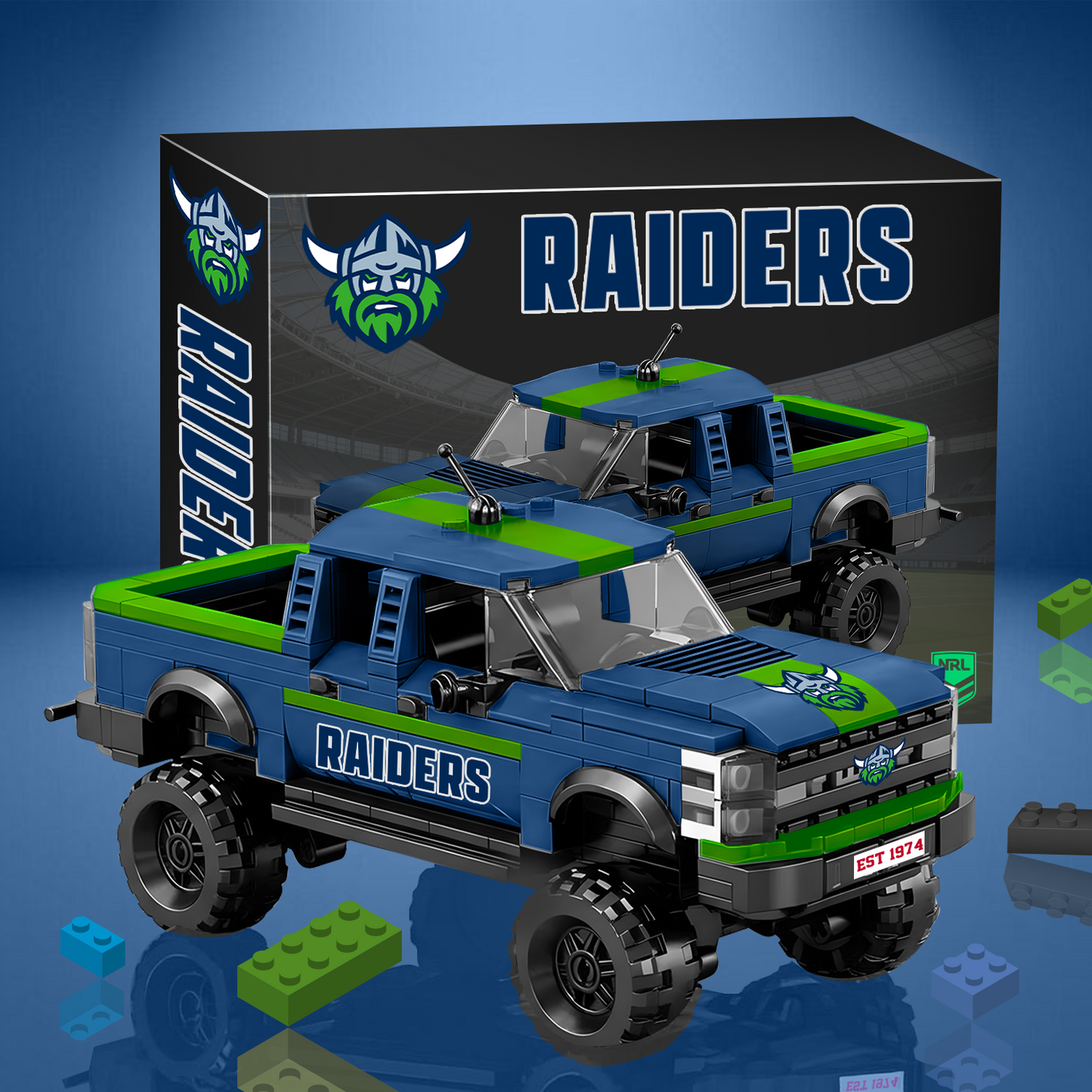 NRL Raptor pickup truck building block set 0612 NAK PTTD