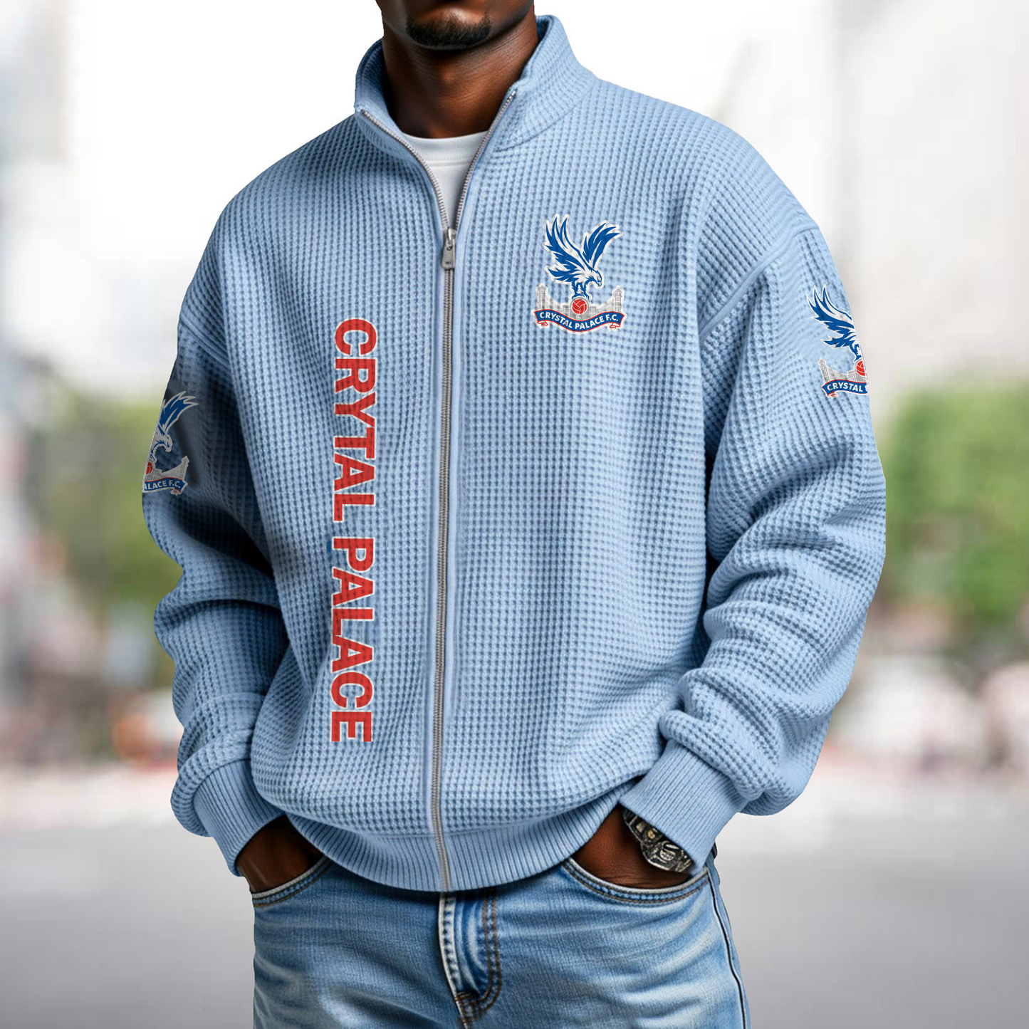 CRY x EPL Waffle Zip Up Sweatshirt 1911 DatND DVT