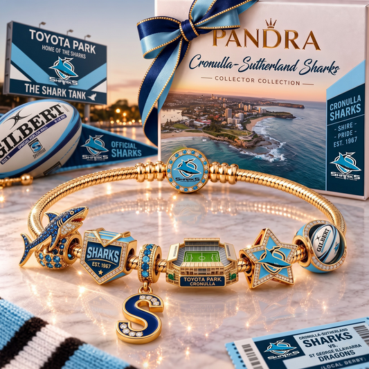 CSS x Premium NRL Heritage Gold Charm Bracelet Gift Set