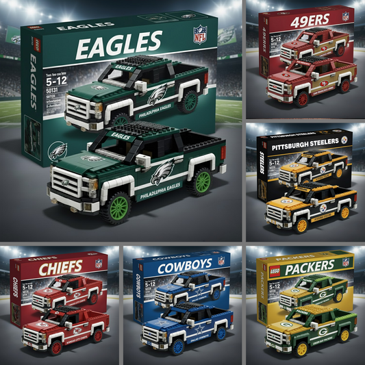 NFL 3D Racing Truck Model Building Block Set 2011 V1 NAK NHT