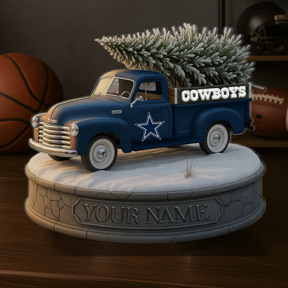 DAL Custom NFL Christmas Acrylic Block Plaque Decor DatND DVT