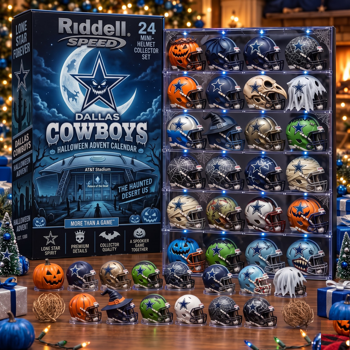 DAL X NFL Halloween Advent Calendar – 24 Mini Helmet Collector Set