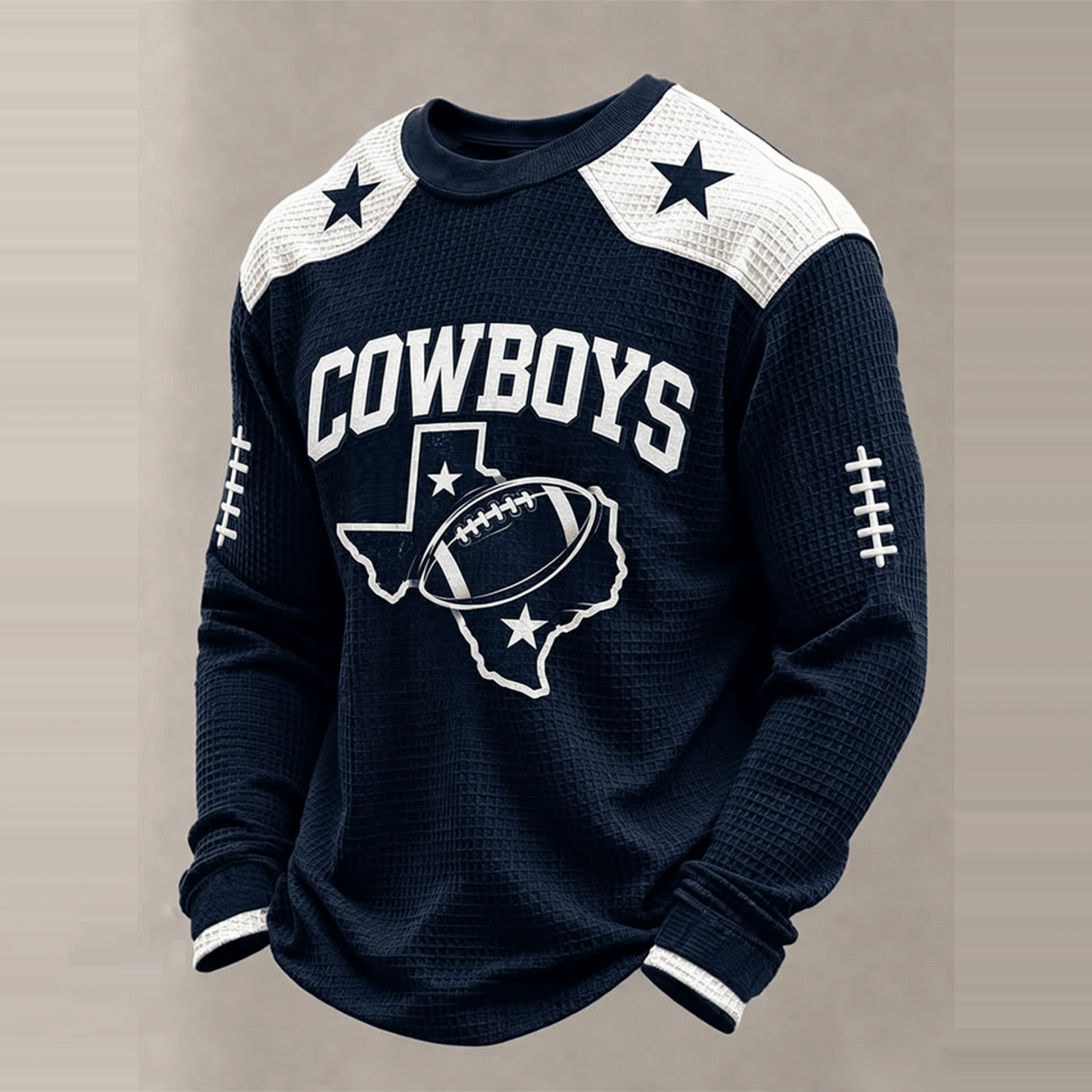DAL X Premium NFL  Vintage Baseball Stitch Sweatshirt