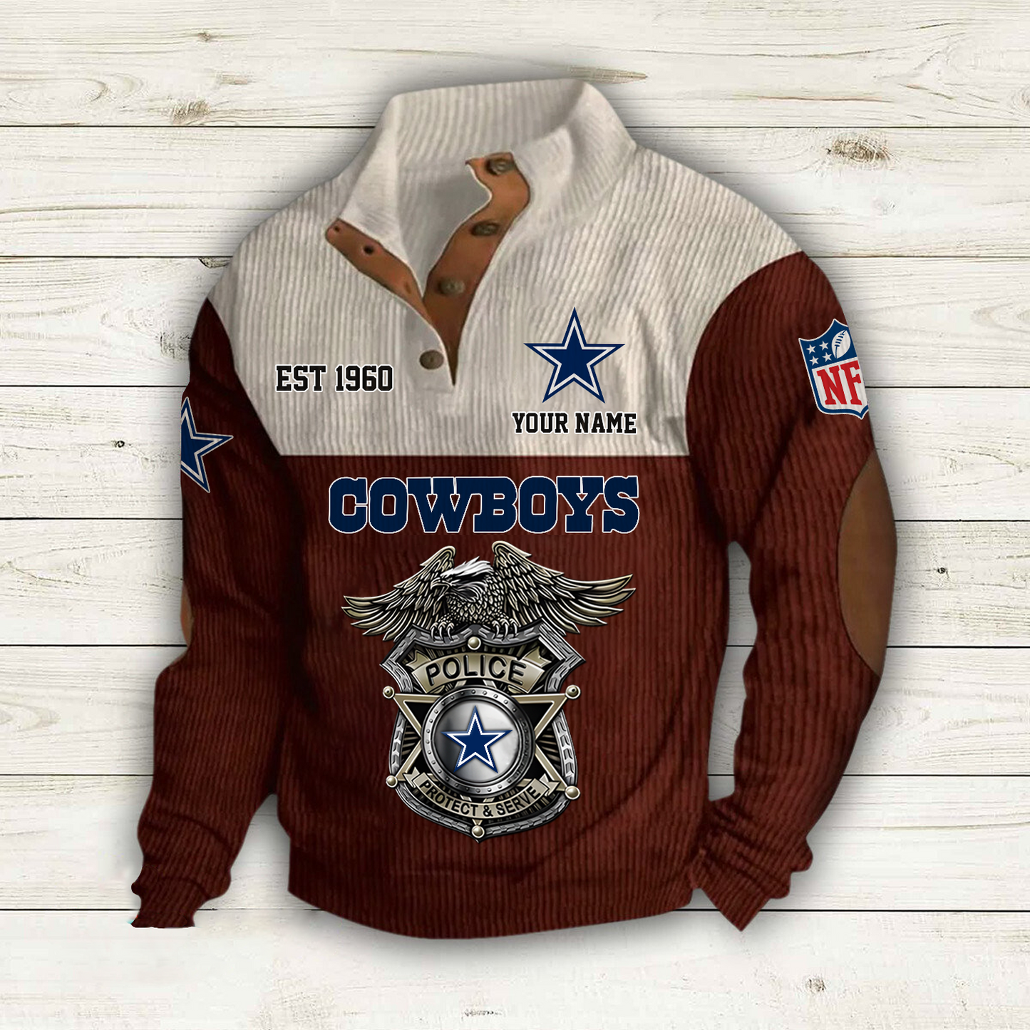 DAL x NFL Custom Name Sport Sweatshirt DatND DVT