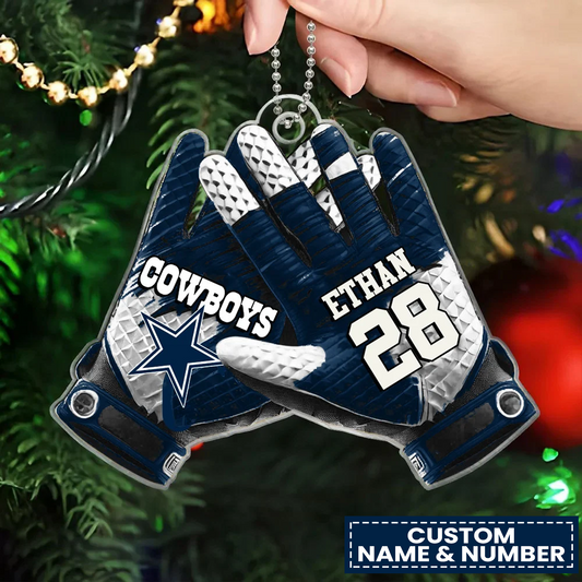 DAL x NFL Customized Christmas Acrylic Ornament DATND TANTD