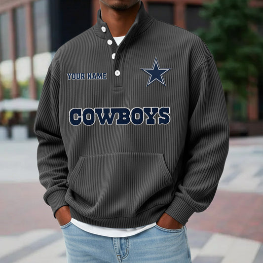 DAL x NFL Waffle High Neck Long Sleeved Sweatshirt DATND TANTD 221125