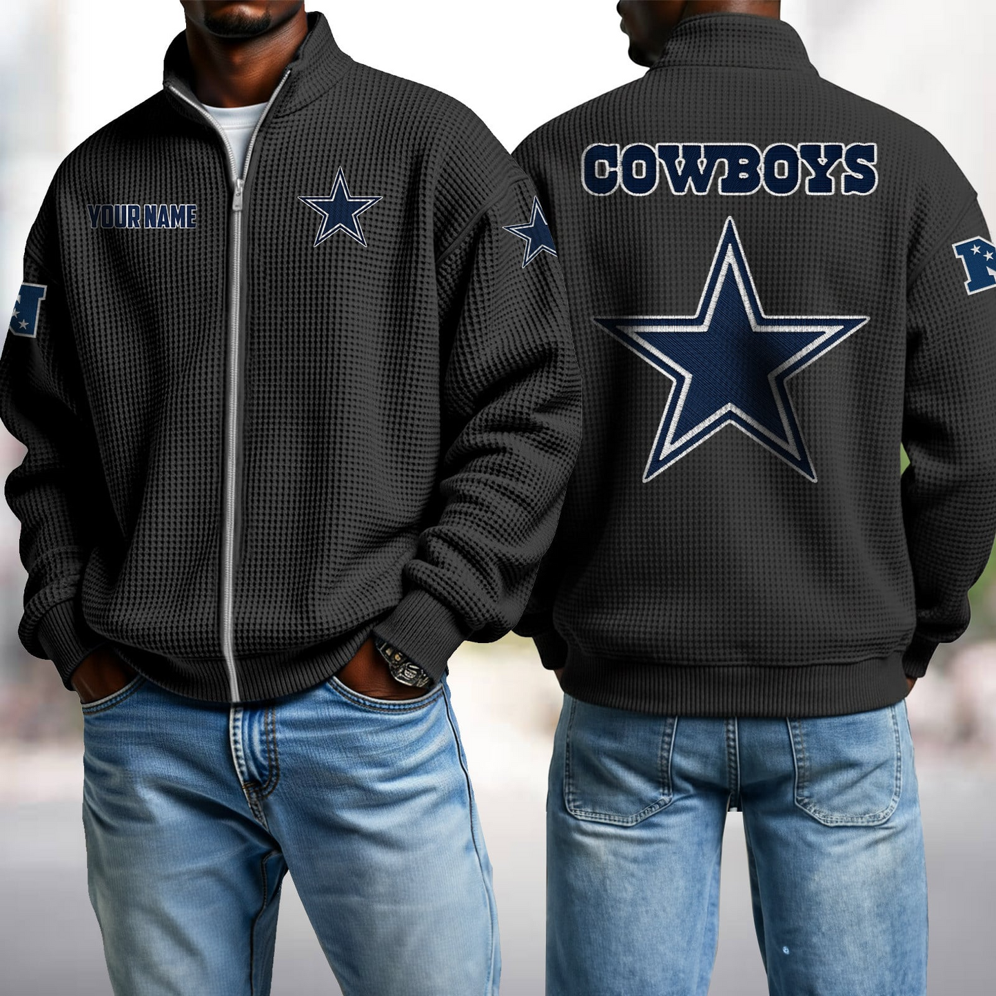DAL x NFL Waffle Zip-Up Sweatshirt DatND DVT