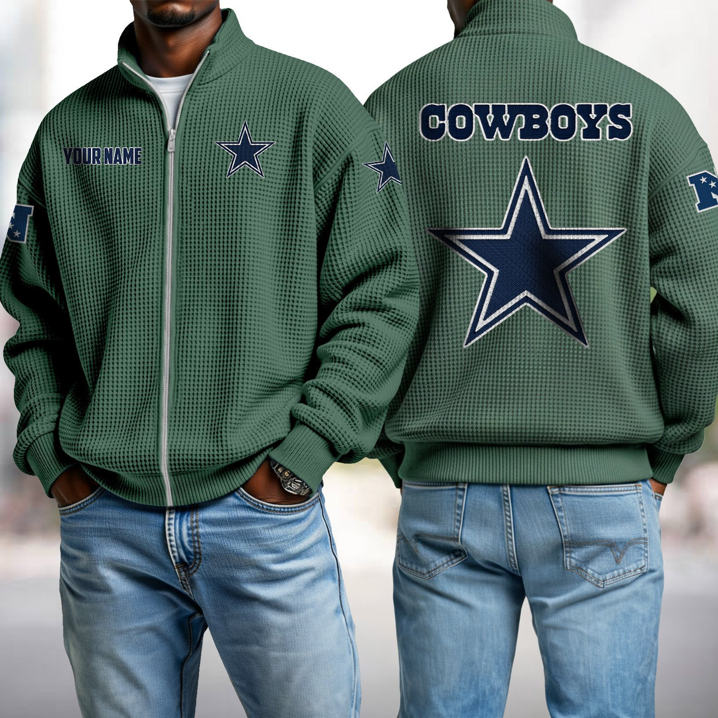 DAL x NFL Waffle Zip-Up Sweatshirt DatND DVT