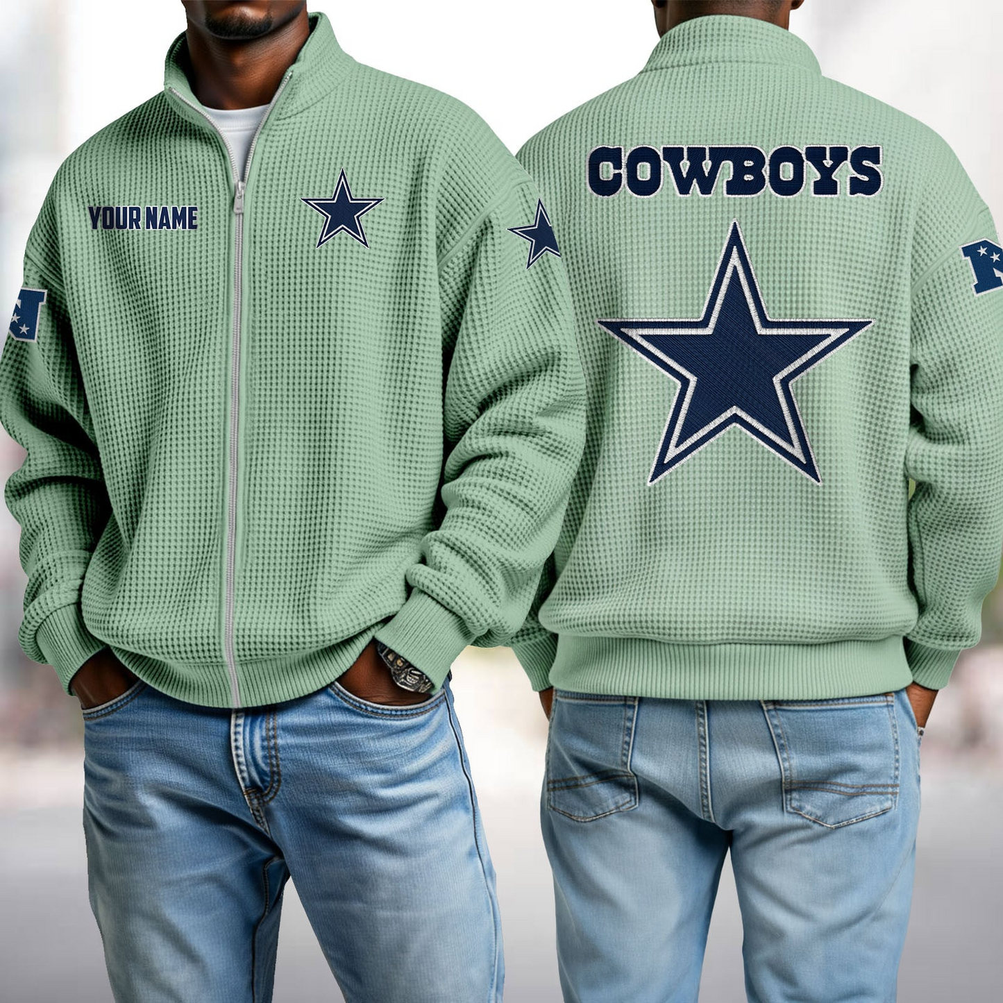 DAL x NFL Waffle Zip-Up Sweatshirt DatND DVT