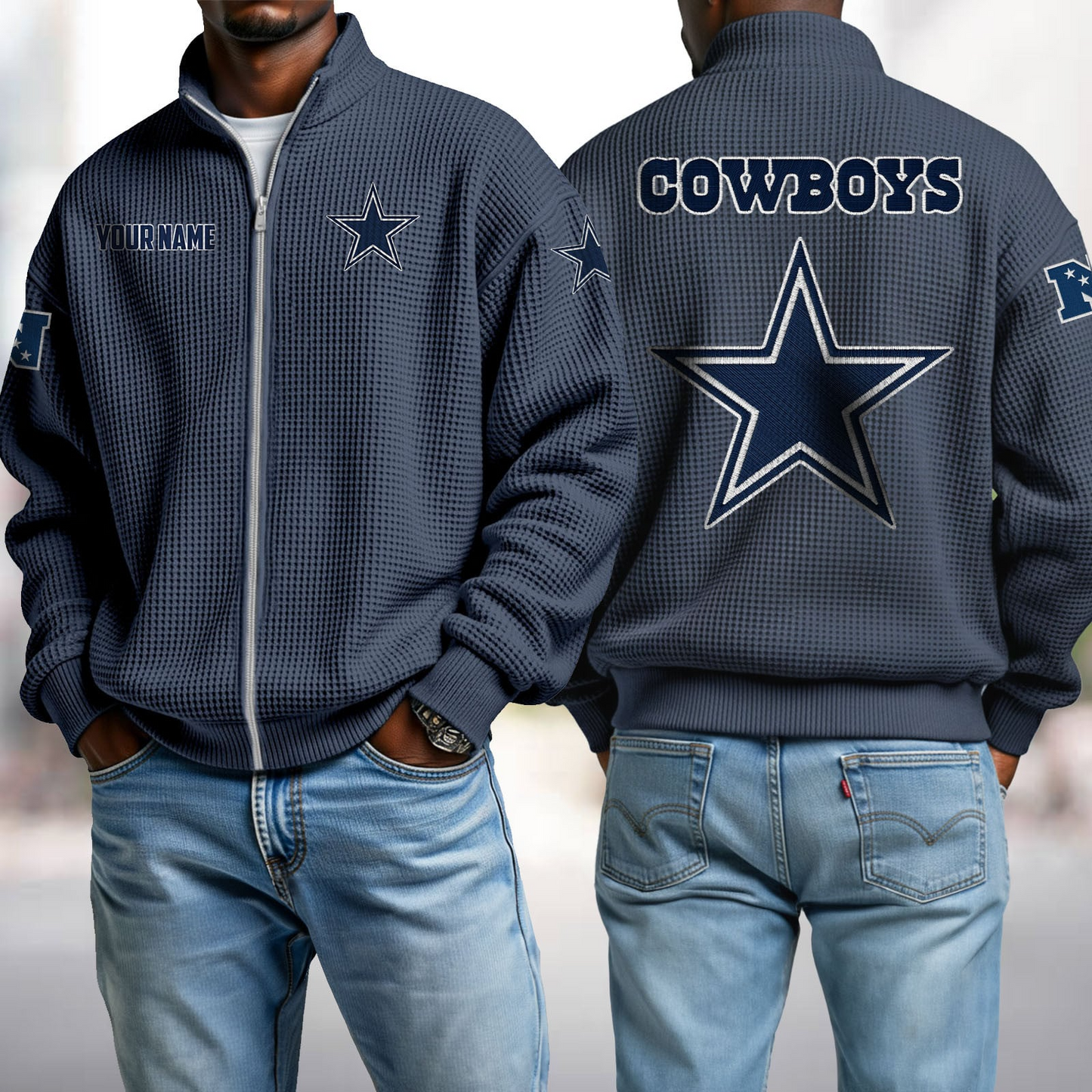 DAL x NFL Waffle Zip-Up Sweatshirt DatND DVT