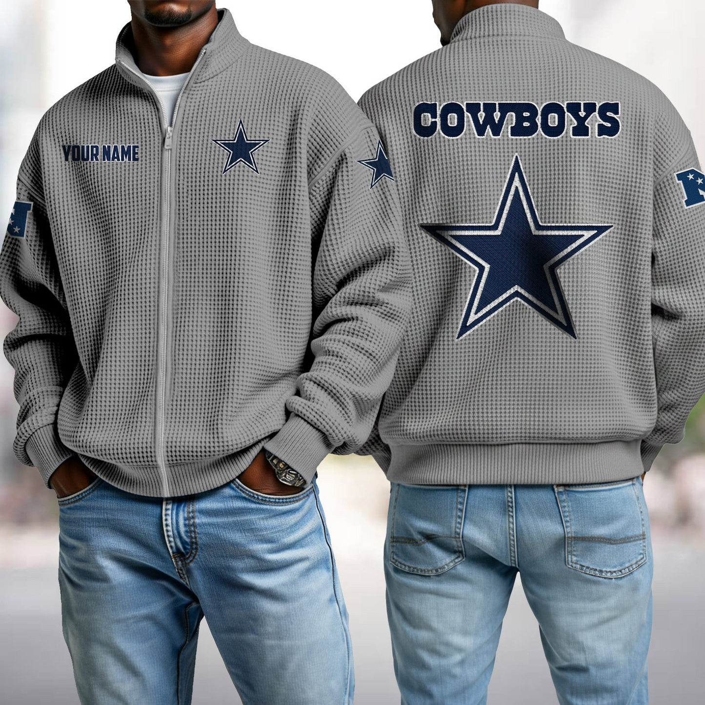 DAL x NFL Waffle Zip-Up Sweatshirt DatND DVT