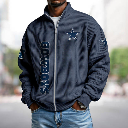 DAL x NFL Waffle Zip-Up Sweatshirt DATND TANTD