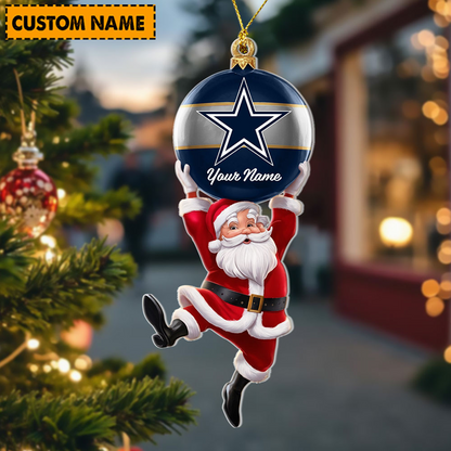 DAL x Personalized NFL Acrylic Ornament Christmas DATND TANTD