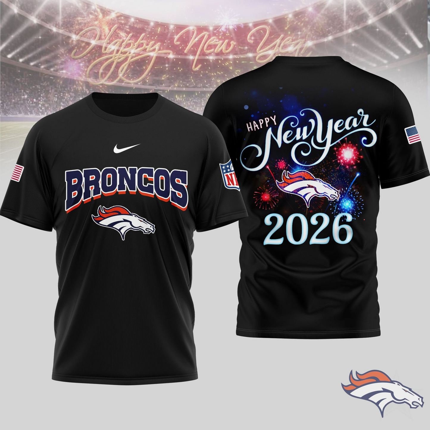 DB Premium NFL Happy New Year 2026 3D Shirt DDT 291125 NTL 1