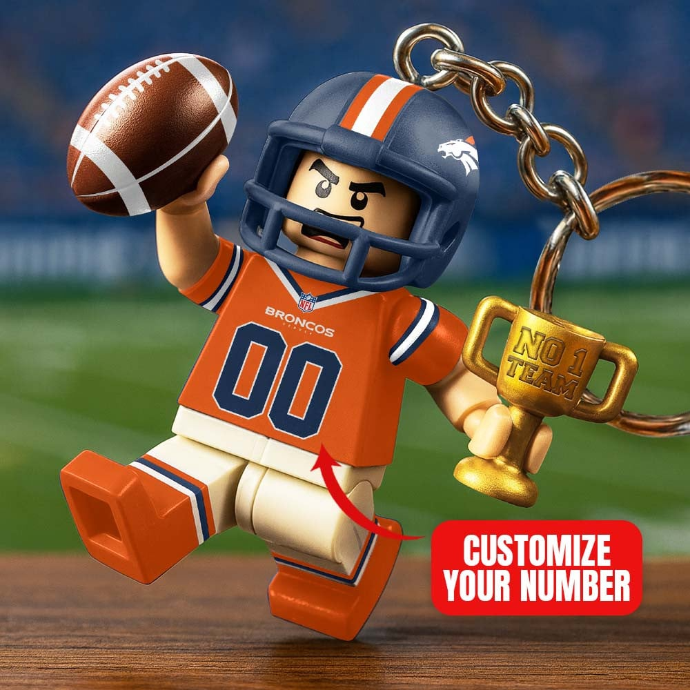 DB Premium NFL Lego No. 1 Team Personalized Key Chain DDT NTL