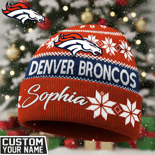 DB Premium NFL Personalized Football Beanie Hat DDT NTL