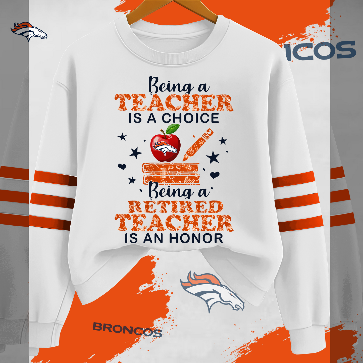 DB Premium NFL Teacher Honor 3D Sweatshirt DDT HLPHUONG