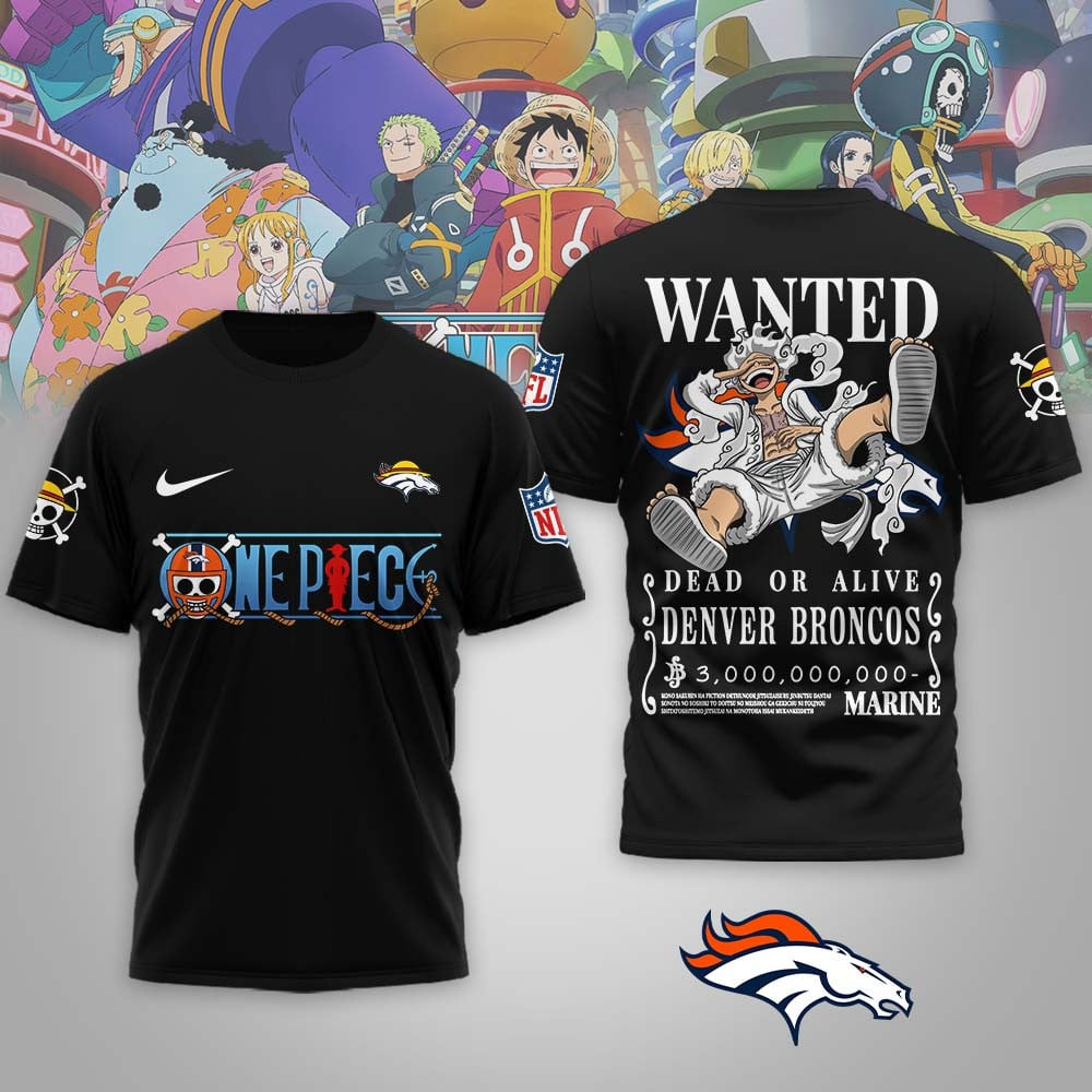 DB Premium NFL Wanted Monkey D Luffy 3D Shirt DDT NTL