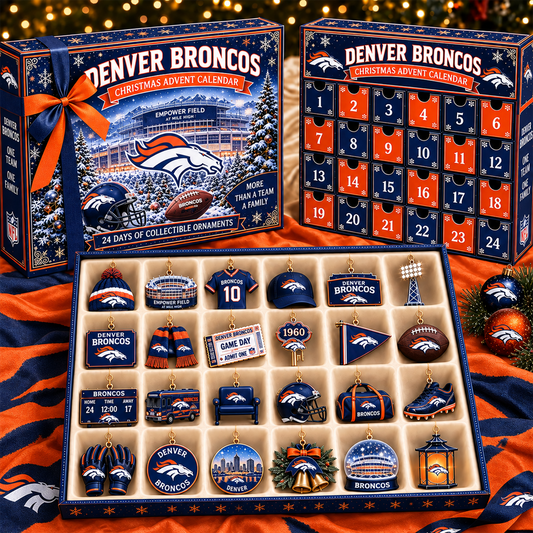 DB x NFL Team Christmas Advent Calendar Box - 24 Days Countdown Tree Ornaments Gift Set 2809 NAK TTT