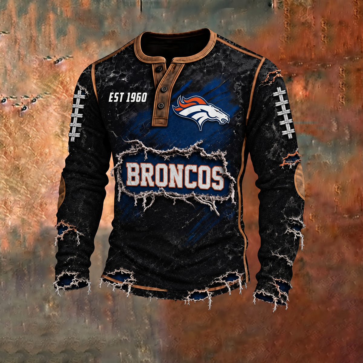 DB x PREMIUM NFL Distressed Long Sleeve Jersey