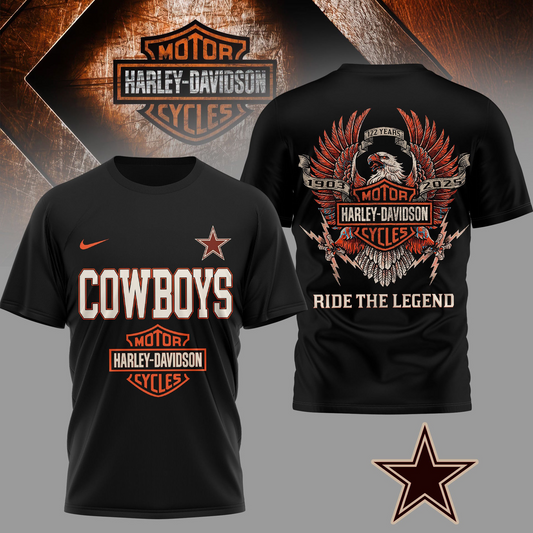 DC Premium NFL 122 Year Motorcycle 3D Shirt DDT NTL