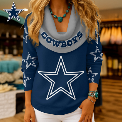 DC Premium NFL Fan Cowl Neck Sweater 3D Shirt DDT NTL