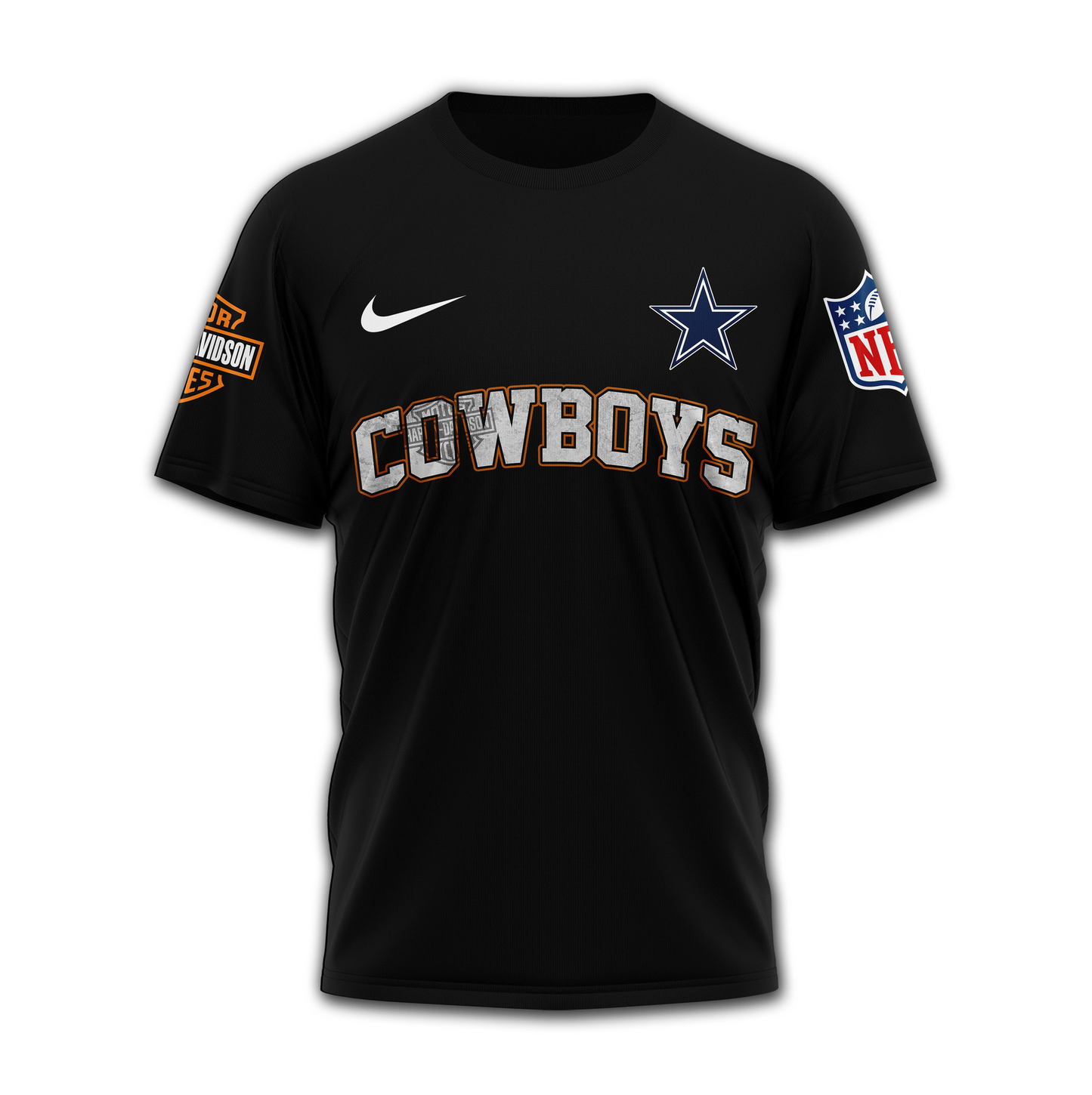DC Premium NFL Harley-Davidson Santa Claus 3D Shirt DDT NTL