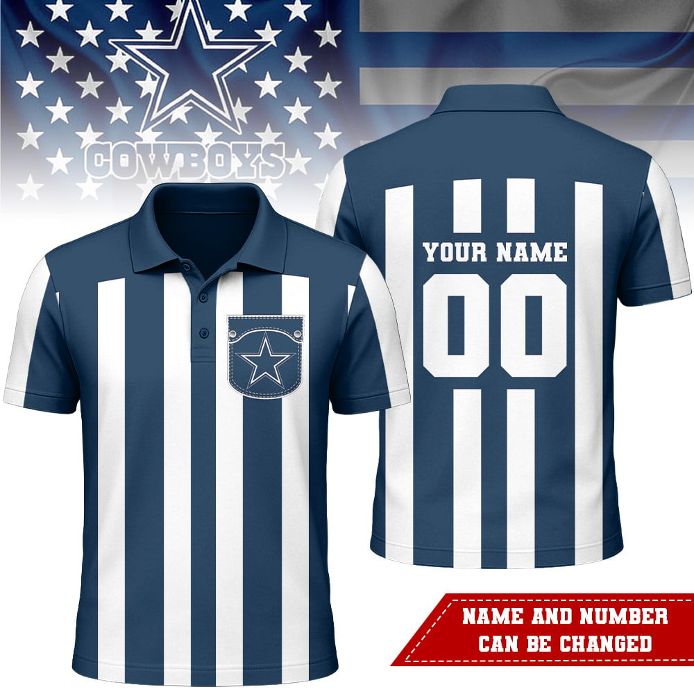 DC Premium NFL Referees 3D Polo Shirt DDT NTL