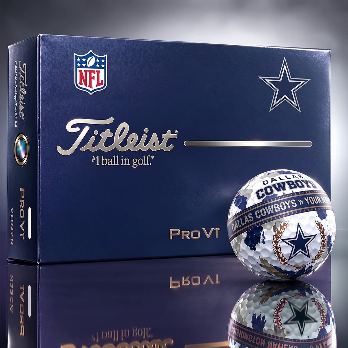 DC x Premium NFL Titleist Pro V1 Golf Ball Set