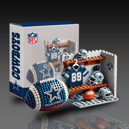 NFL Team Ball & Changing Room Building Block Football Set DDT CTND