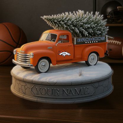 DEN Custom NFL Christmas Acrylic Block Plaque Decor DatND DVT