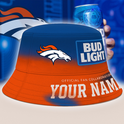 DEN x NFL Bud Light Personalized Bucket Hat DATND TANTD
