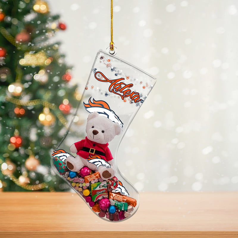 DEN x NFL Christmas Personalized Acrylic Ornament DatND DVT