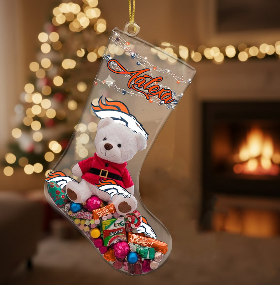 DEN x NFL Christmas Personalized Acrylic Ornament DatND DVT