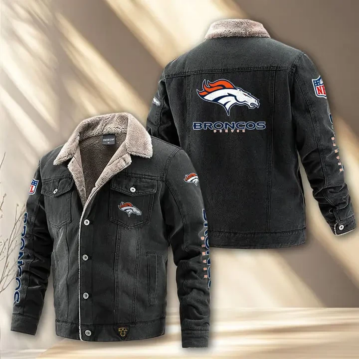 DEN x NFL Fleece Lined Denim Jacket DatND DVT