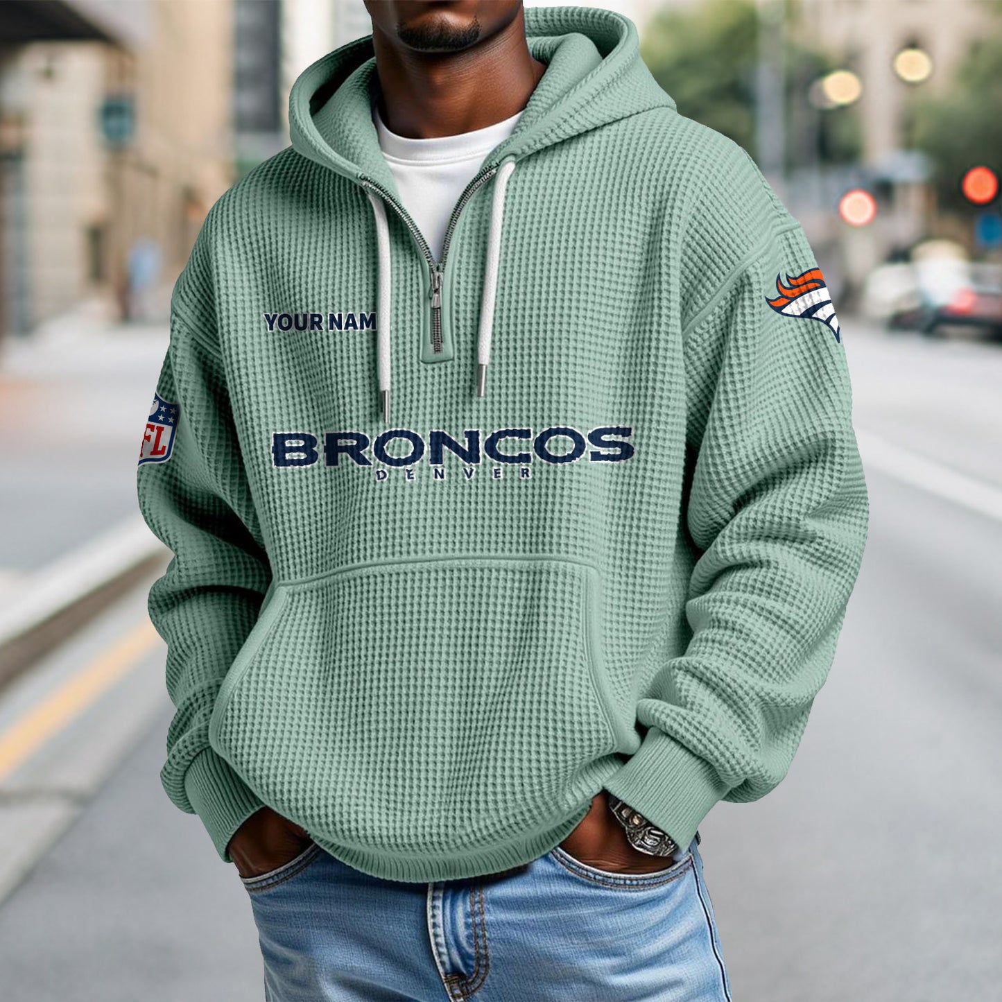 DEN x NFL Waffle Hoodie DatND DVT
