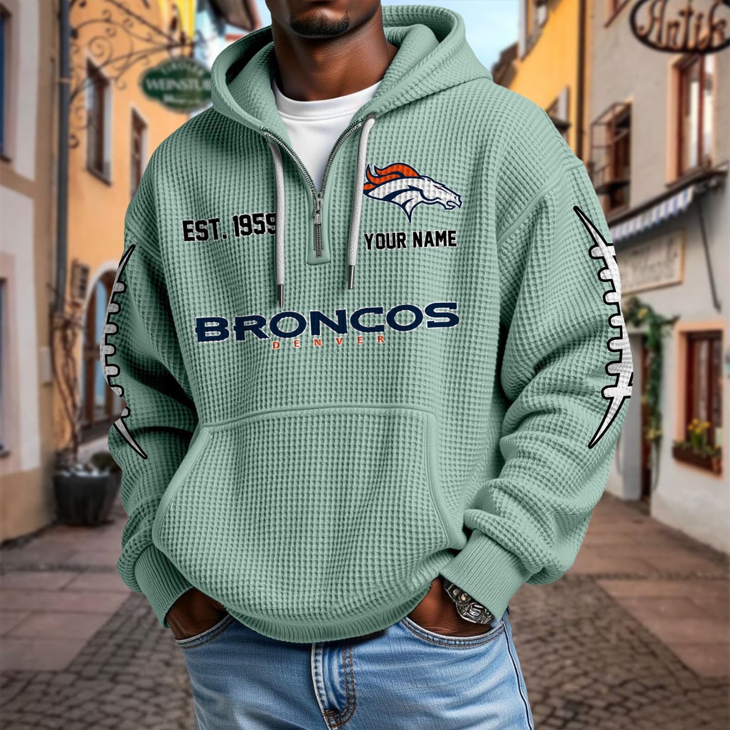 DEN x NFL Waffle Hoodie DatND DVT