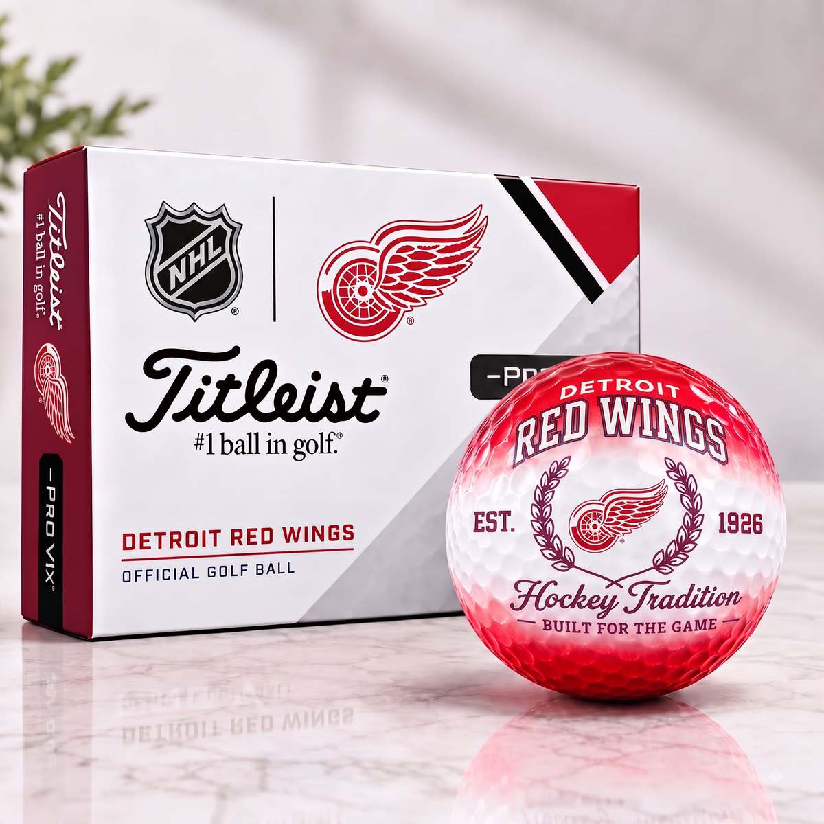 DET X Custom NHL Football Tradition Golf Ball Set
