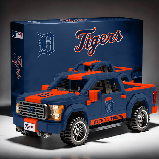 DET X MLB Pickup Truck Building Block Set