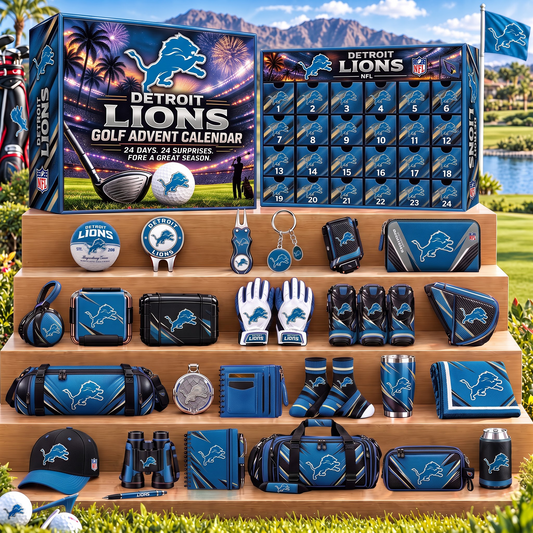 DET X NFL Golf Advent Calendar Bling Box