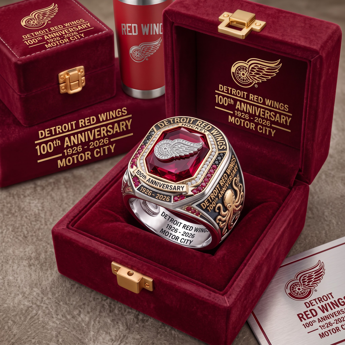 DET X NHL Anniversary Ring Box Set