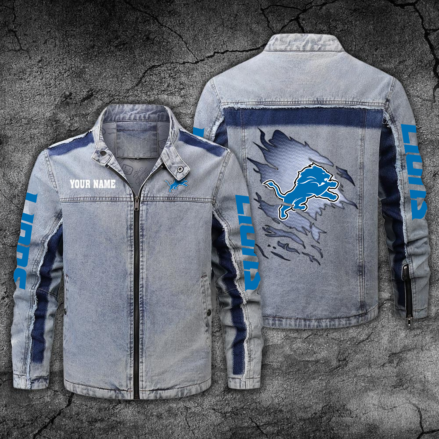 DET x NFL Jean Jacket DATND TANTD