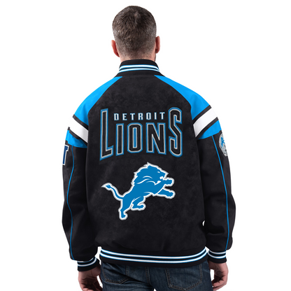 DET x NFL Officially Licensed Faux Suede Jacket DATND TANTD