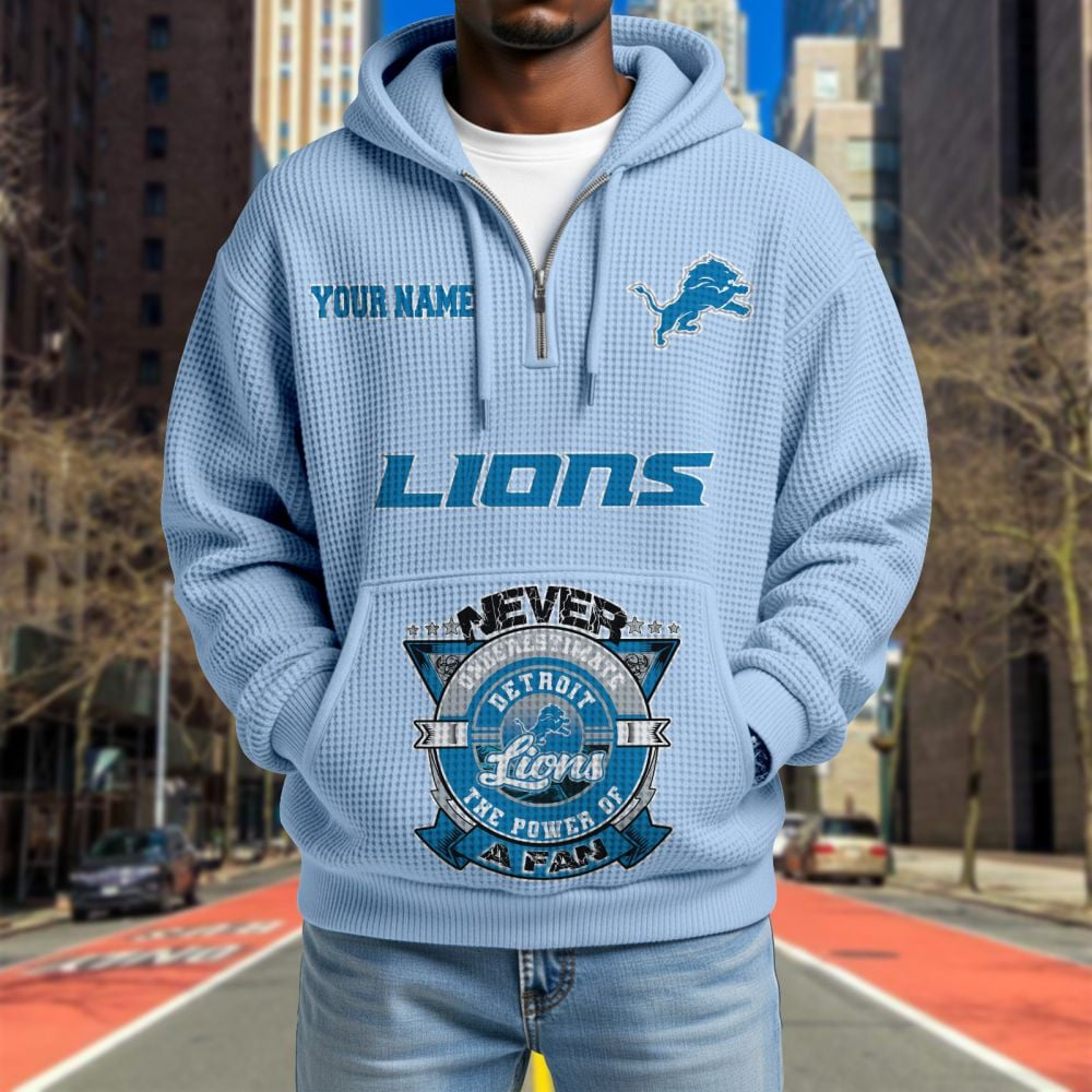 DET x NFL Waffle Hoodie DATND TANTD