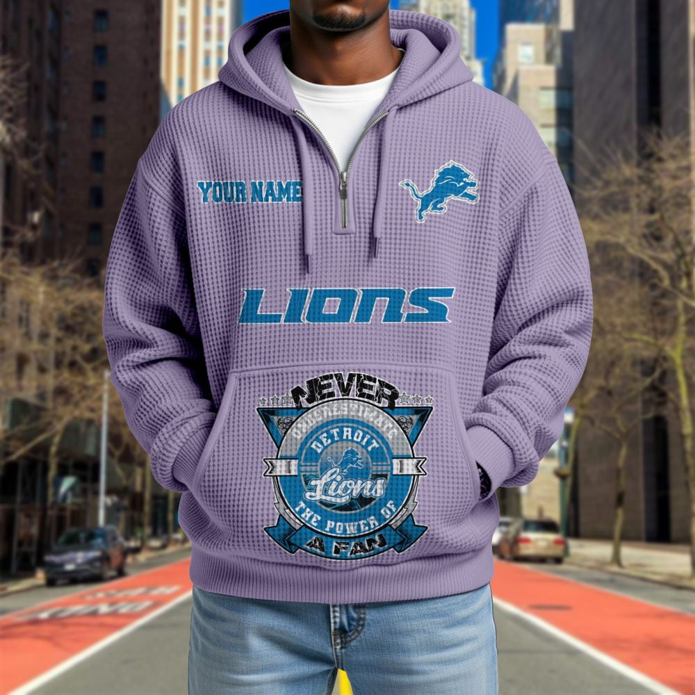 DET x NFL Waffle Hoodie DATND TANTD
