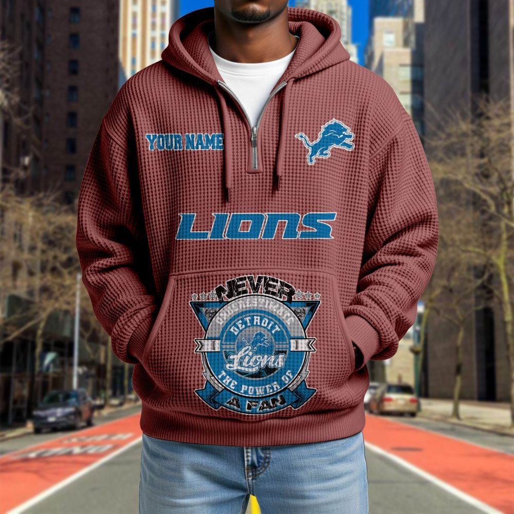 DET x NFL Waffle Hoodie DATND TANTD