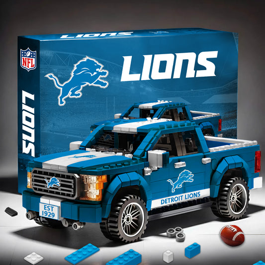 DET NFL 3D Racing Truck Model Building Block Set 2411 V1 NAK NHM