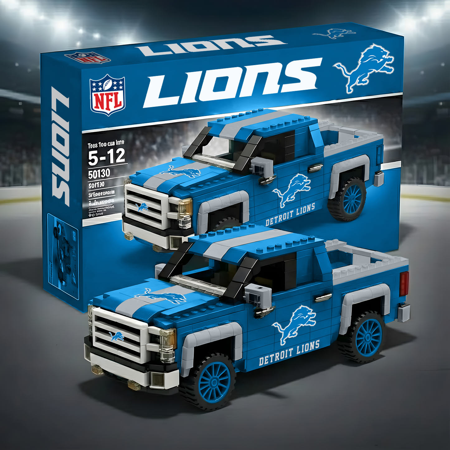 NFL 3D Racing Truck Model Building Block Set 0212 NAK NHT