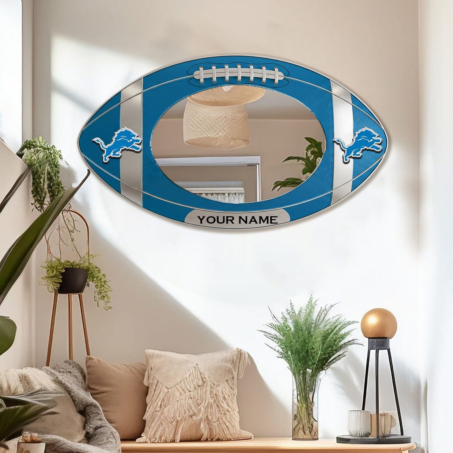 DL Custom NFL Wall Mirror Decor For Fan DDT CTND