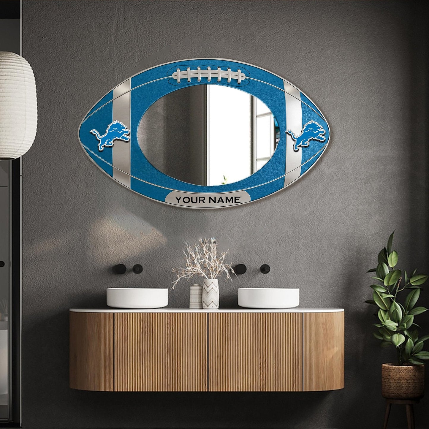 DL Custom NFL Wall Mirror Decor For Fan DDT CTND